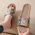 Bohemian Printed Open-Toe Slides
