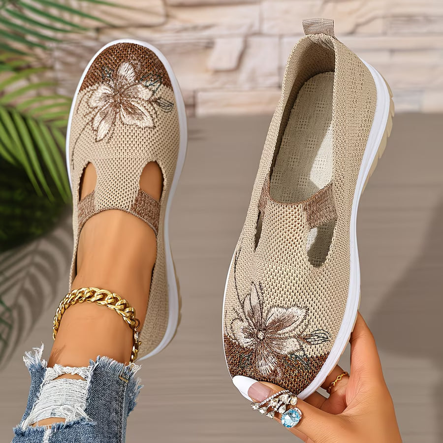Breathable Slip-On Knit Sneakers