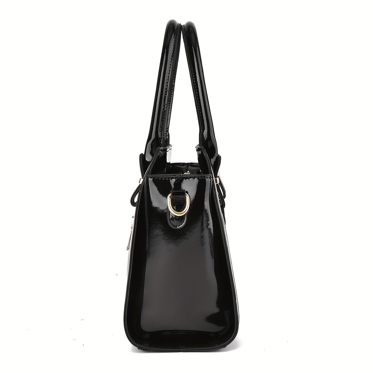 Croc-Texture Handbag & Clutch Set – view 2