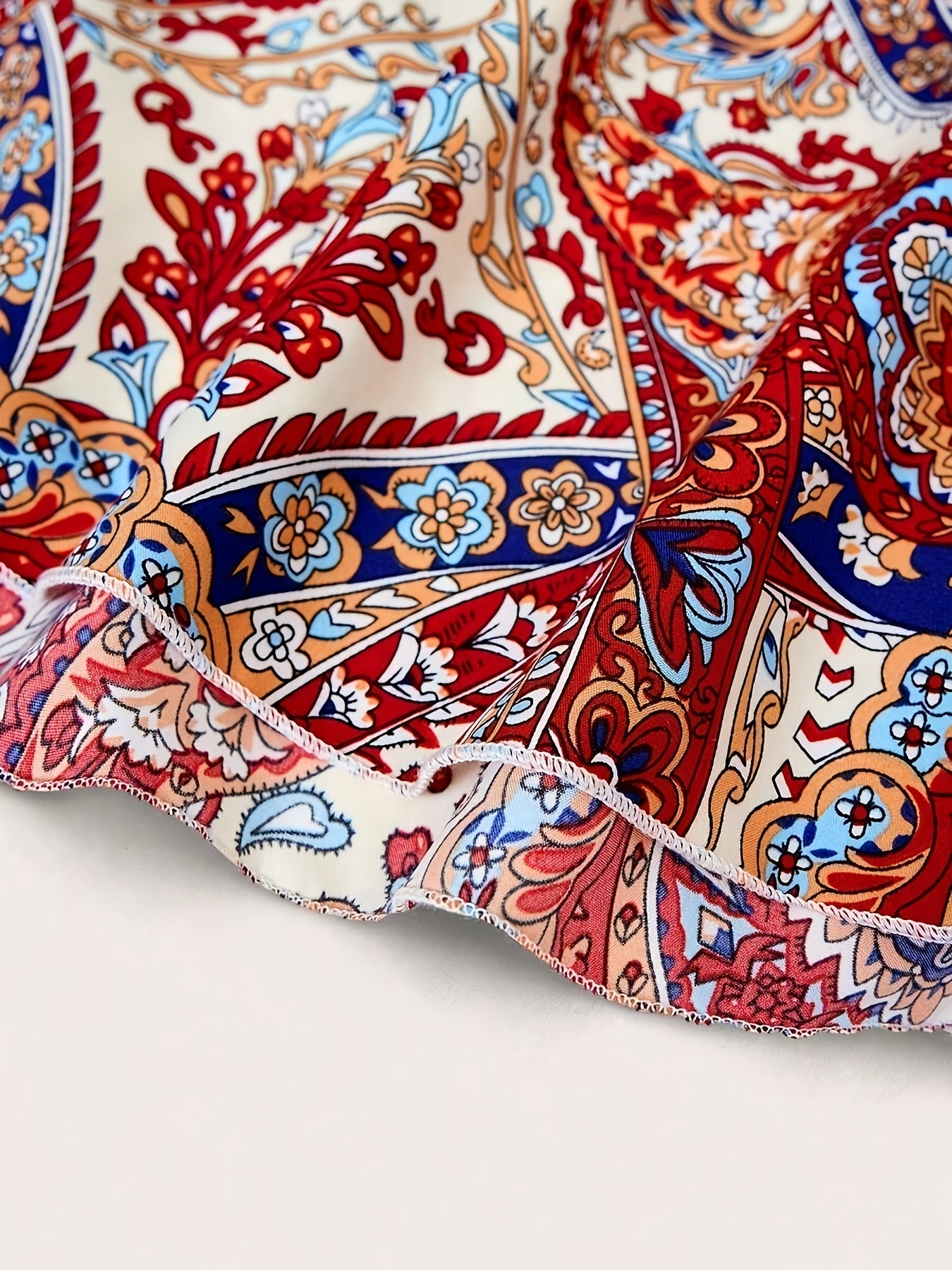 Paisley Suspender Maxi Dress - gallery image 2