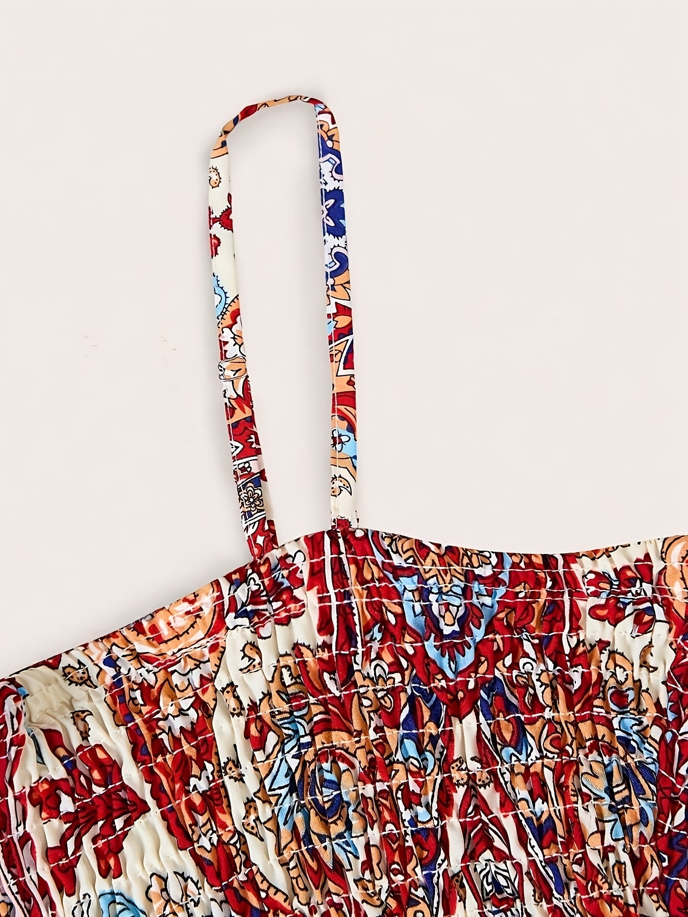 Paisley Suspender Maxi Dress - gallery image 3