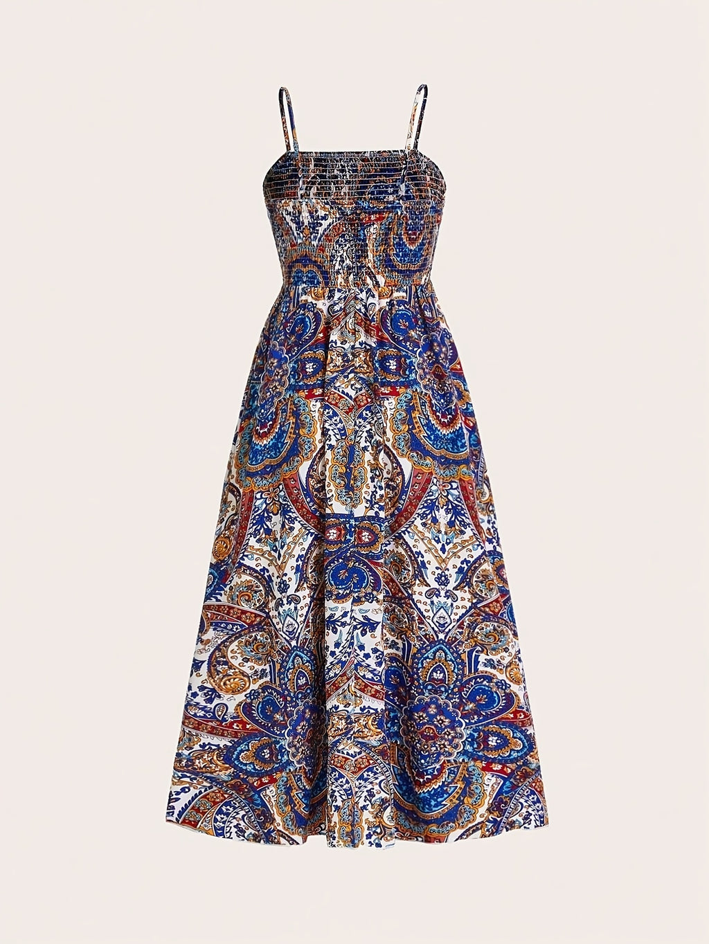 Paisley Suspender Maxi Dress - gallery image 7