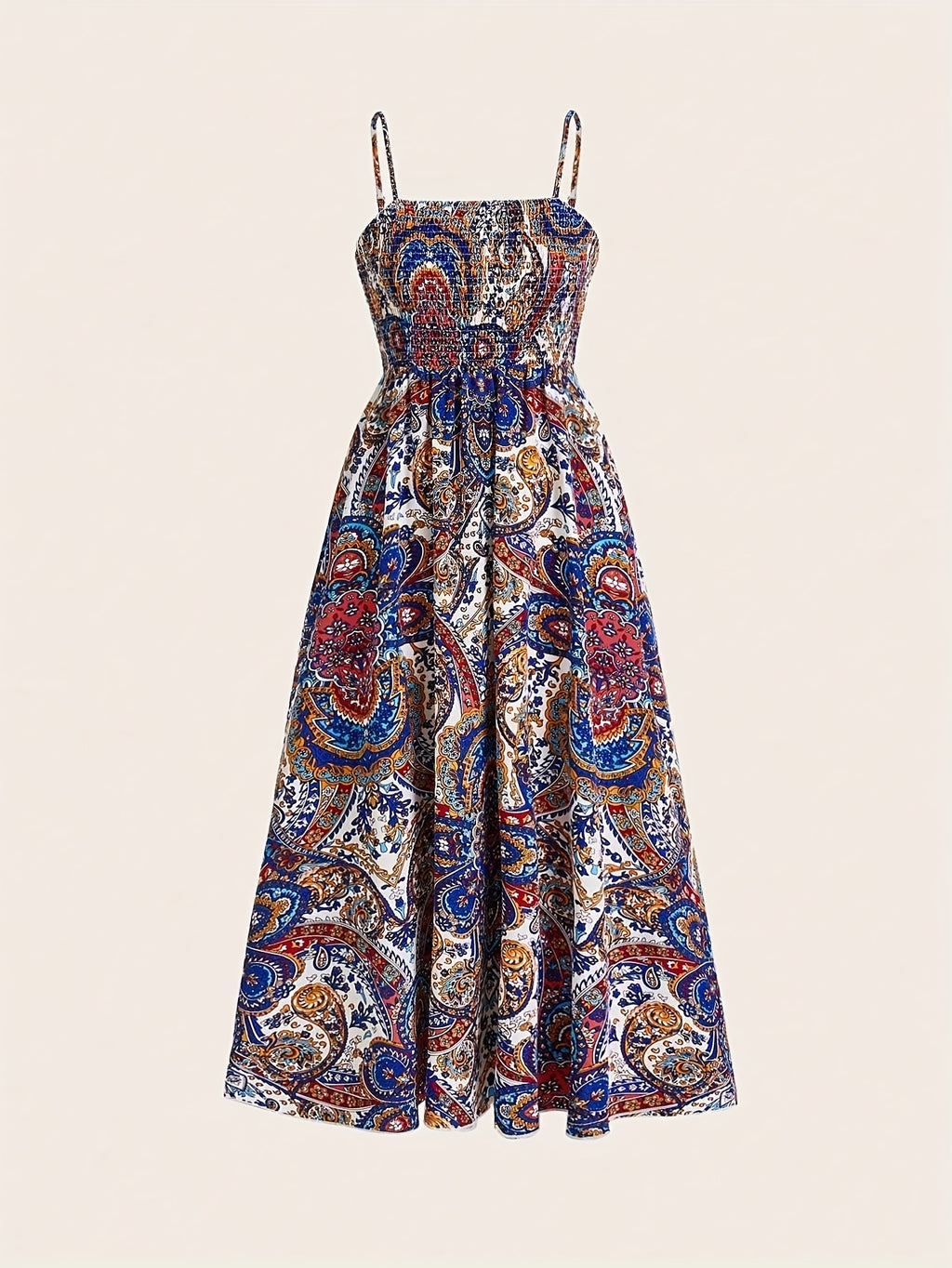 Paisley Suspender Maxi Dress - gallery image 9