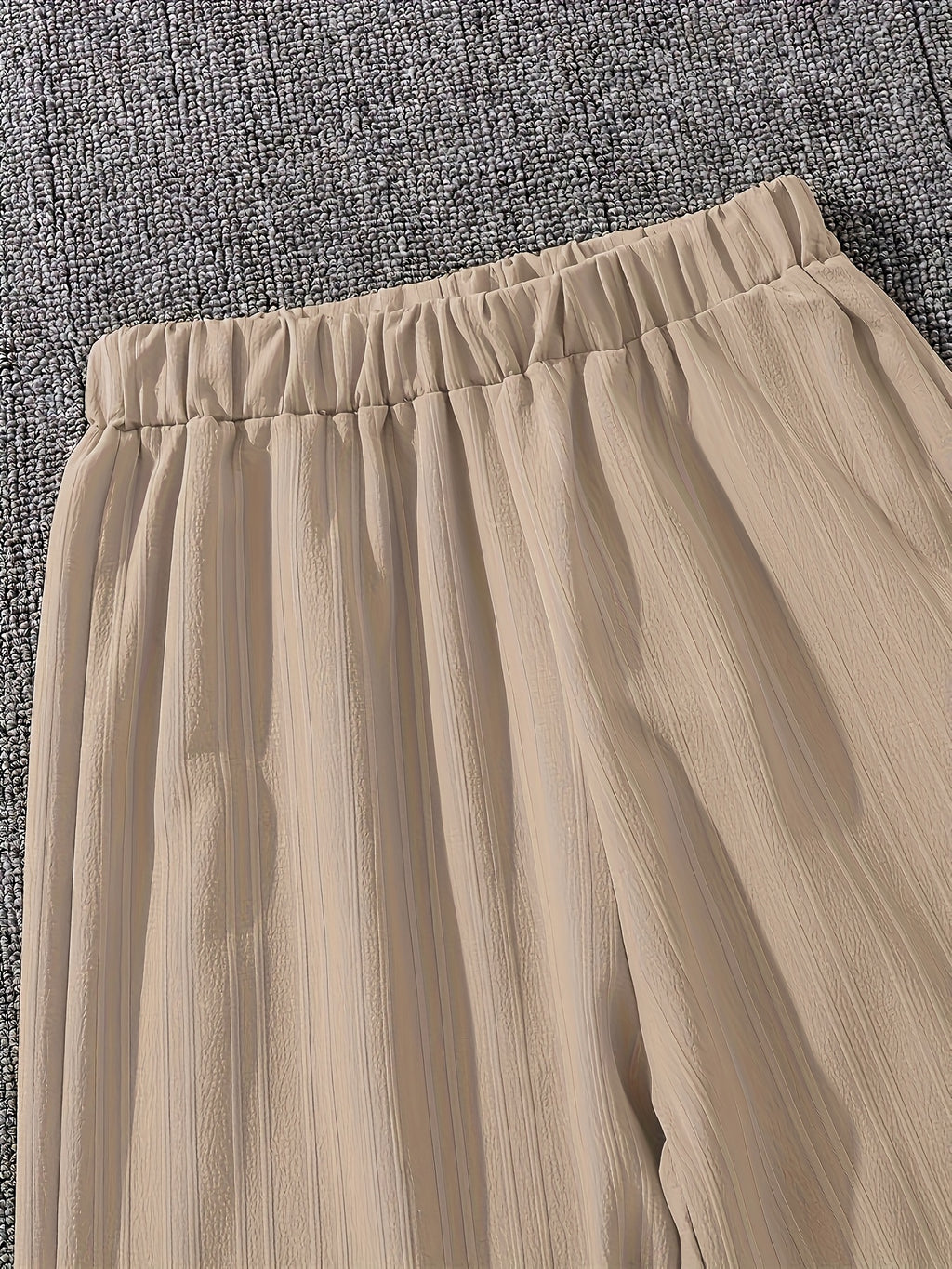 Relaxed Turn-Collar Shirt & Trousers Set — view 5