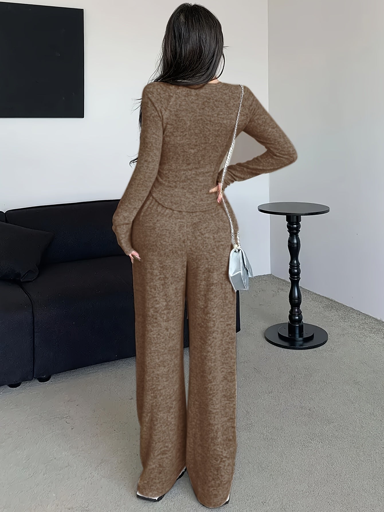Sweatshirt & Wide-Leg Lounge Set — view 1