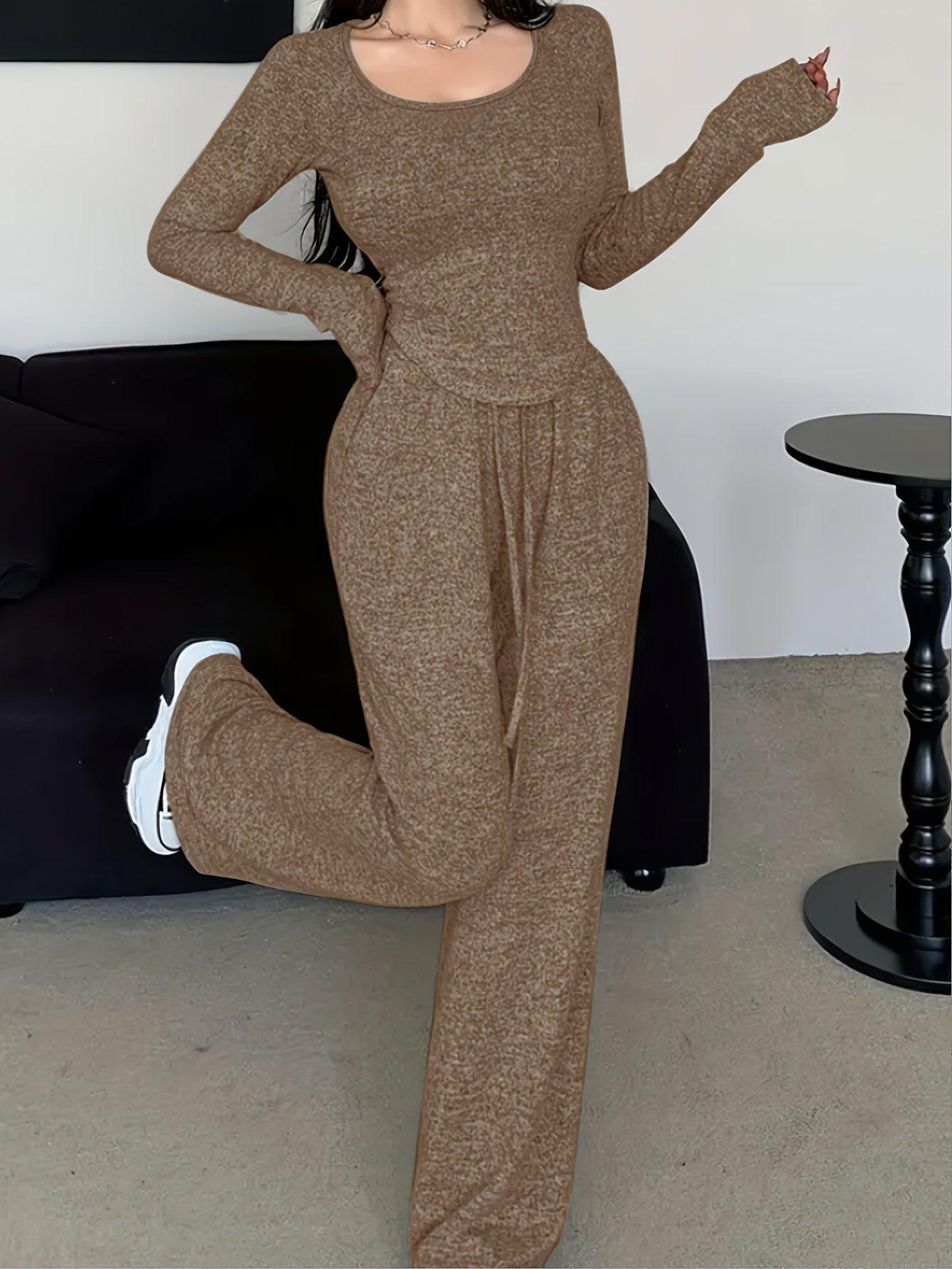 Sweatshirt & Wide-Leg Lounge Set — view 3