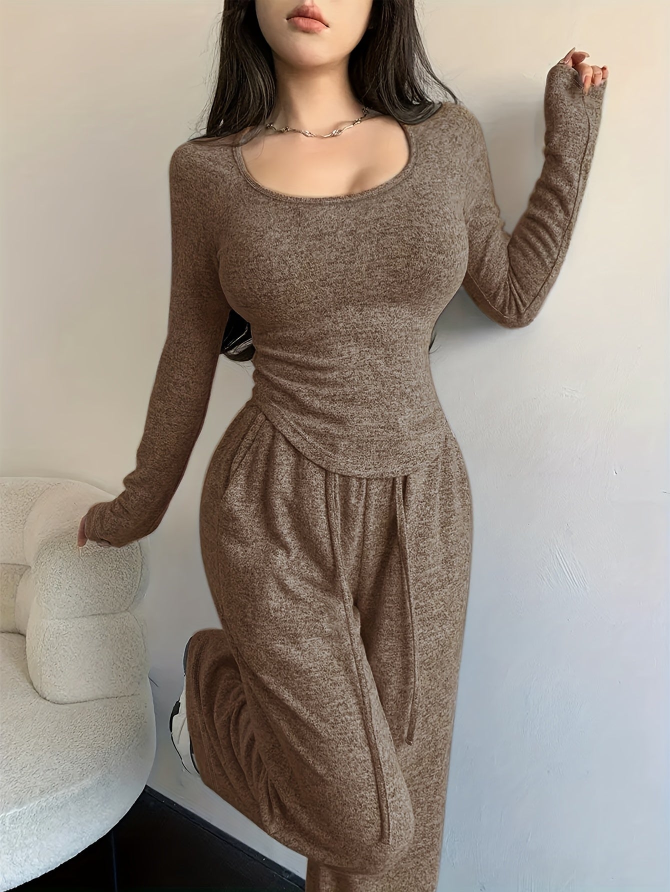 Sweatshirt & Wide-Leg Lounge Set — view 5