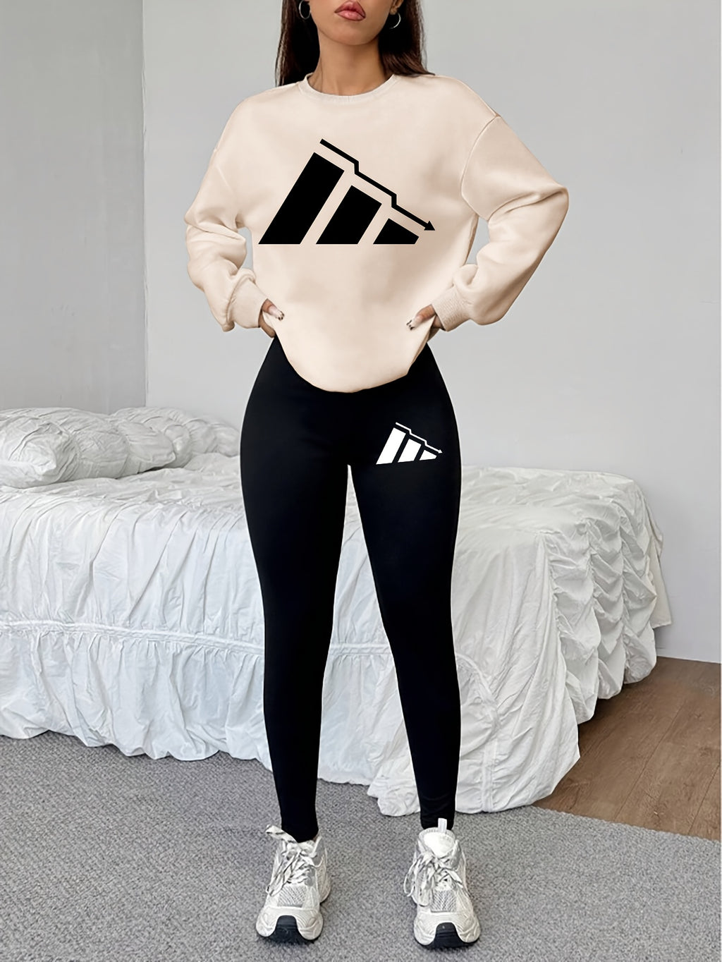 Graphic Sweatshirt & Leggings Set - gallery image 8