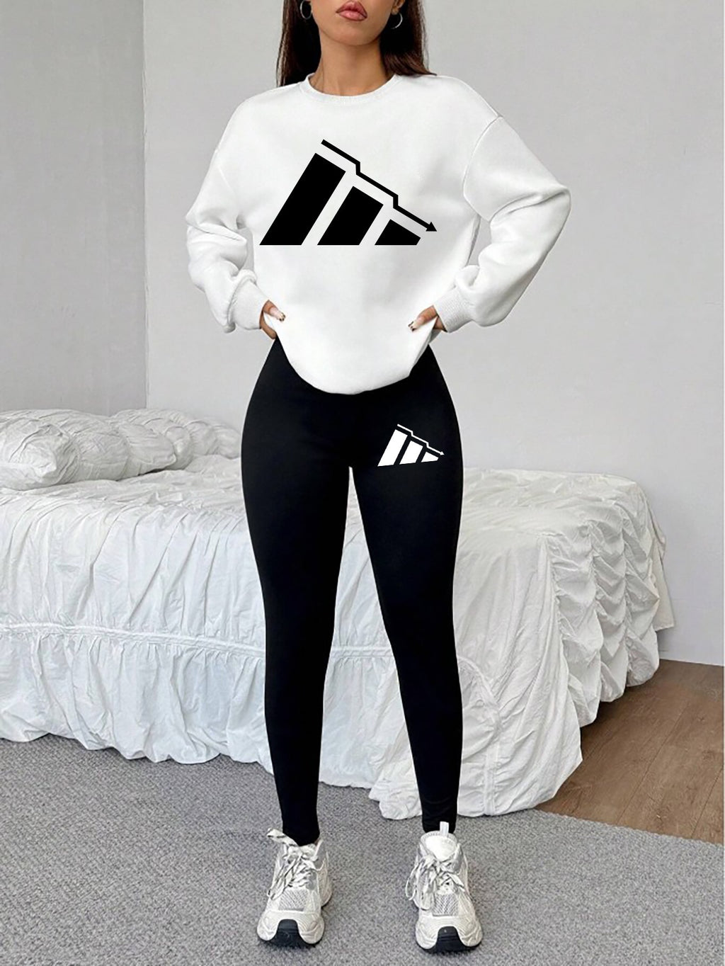 Graphic Sweatshirt & Leggings Set - gallery image 19