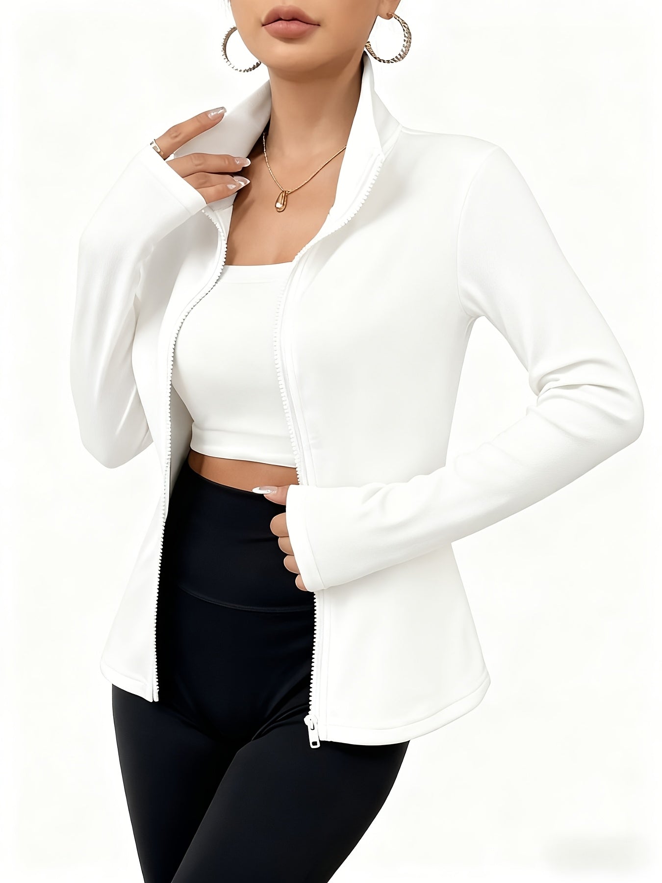 Fitted Thermal Zip Jacket – gallery image 8