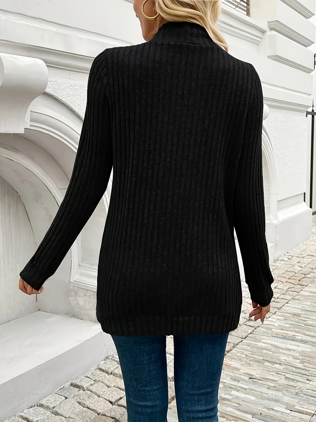Pocket Open-Front Cardigan Jacket - gallery image 2