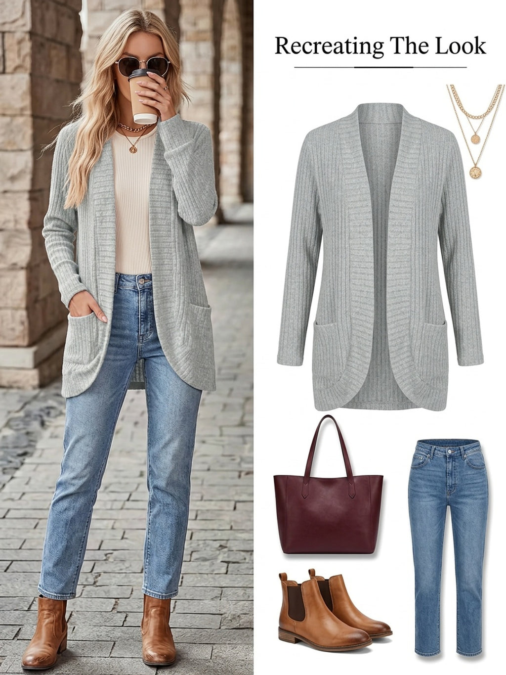 Pocket Open-Front Cardigan Jacket - gallery image 8