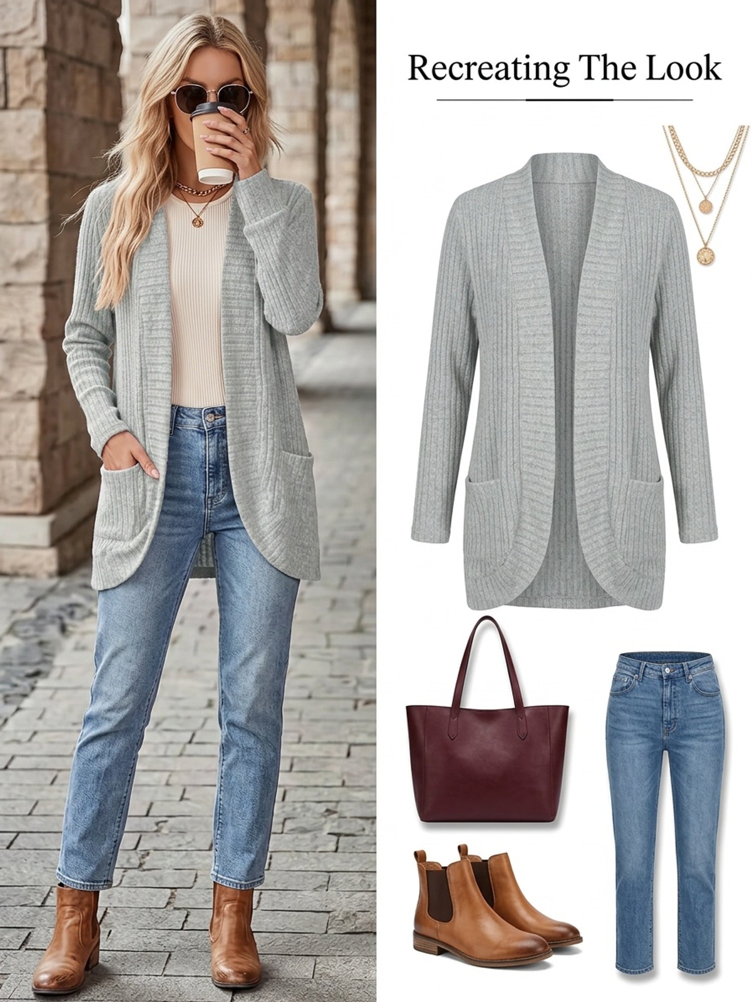 Pocket Open-Front Cardigan Jacket - gallery image 8