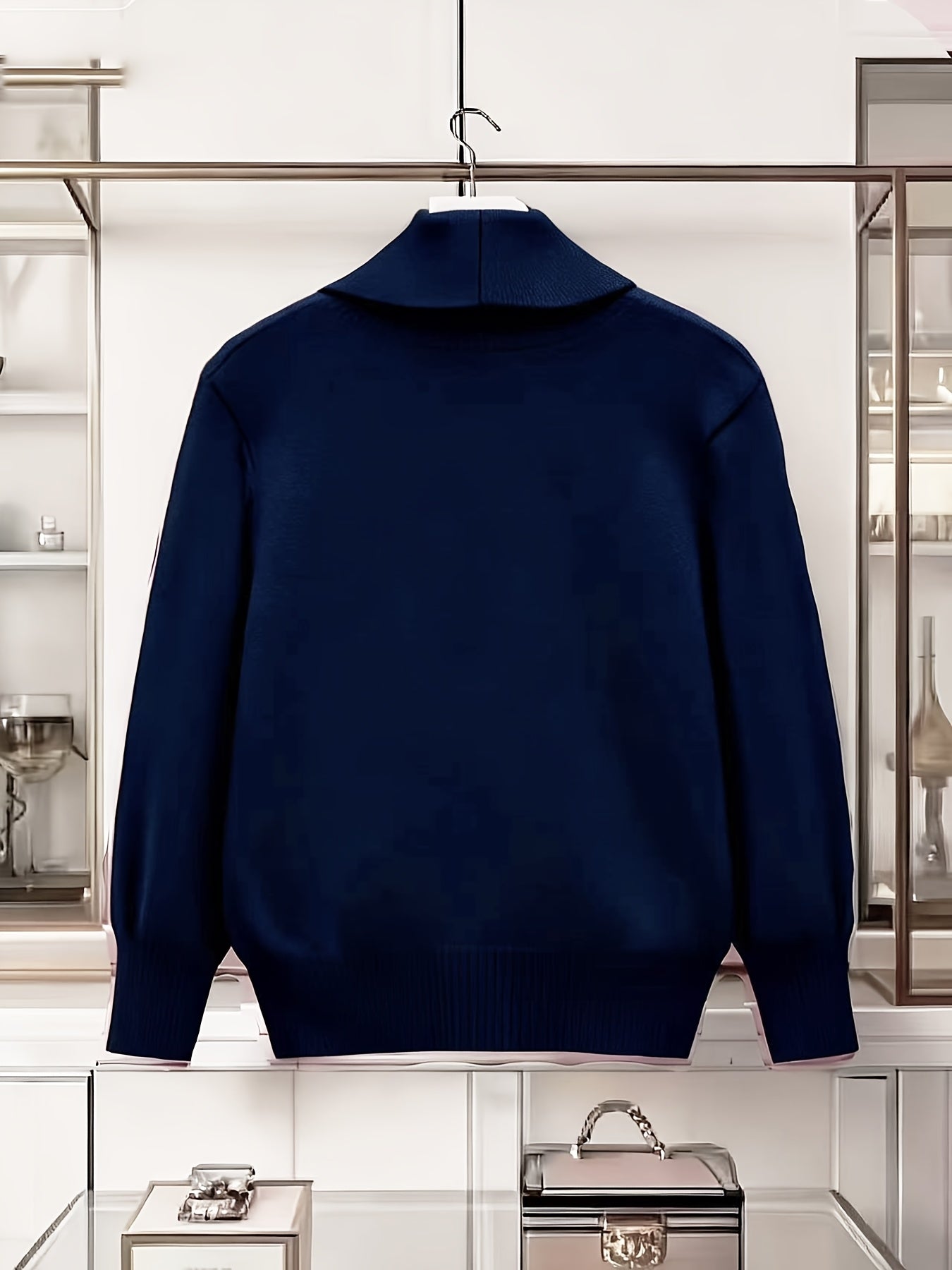Turn-Collar Cardigan Coat - gallery image 2