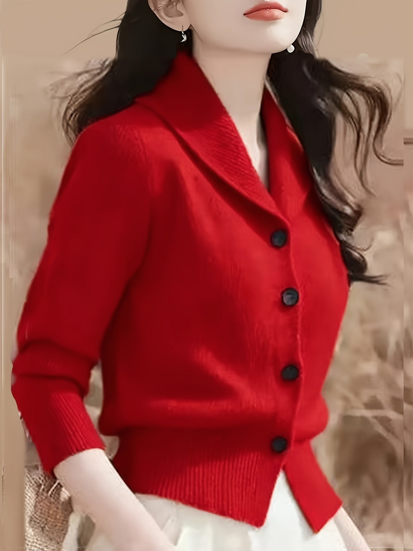 Turn-Collar Cardigan Coat - gallery image 4