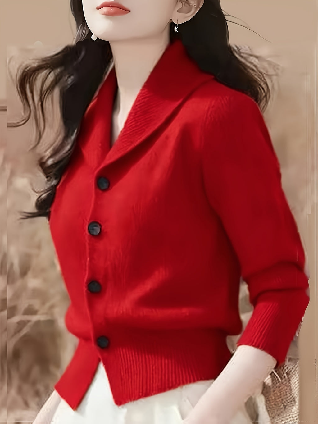 Turn-Collar Cardigan Coat - gallery image 6
