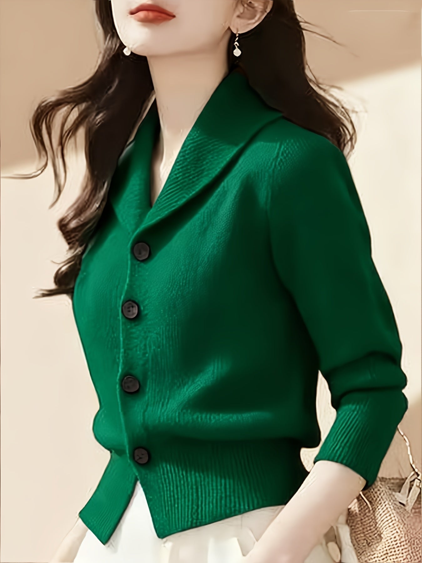 Turn-Collar Cardigan Coat - gallery image 10