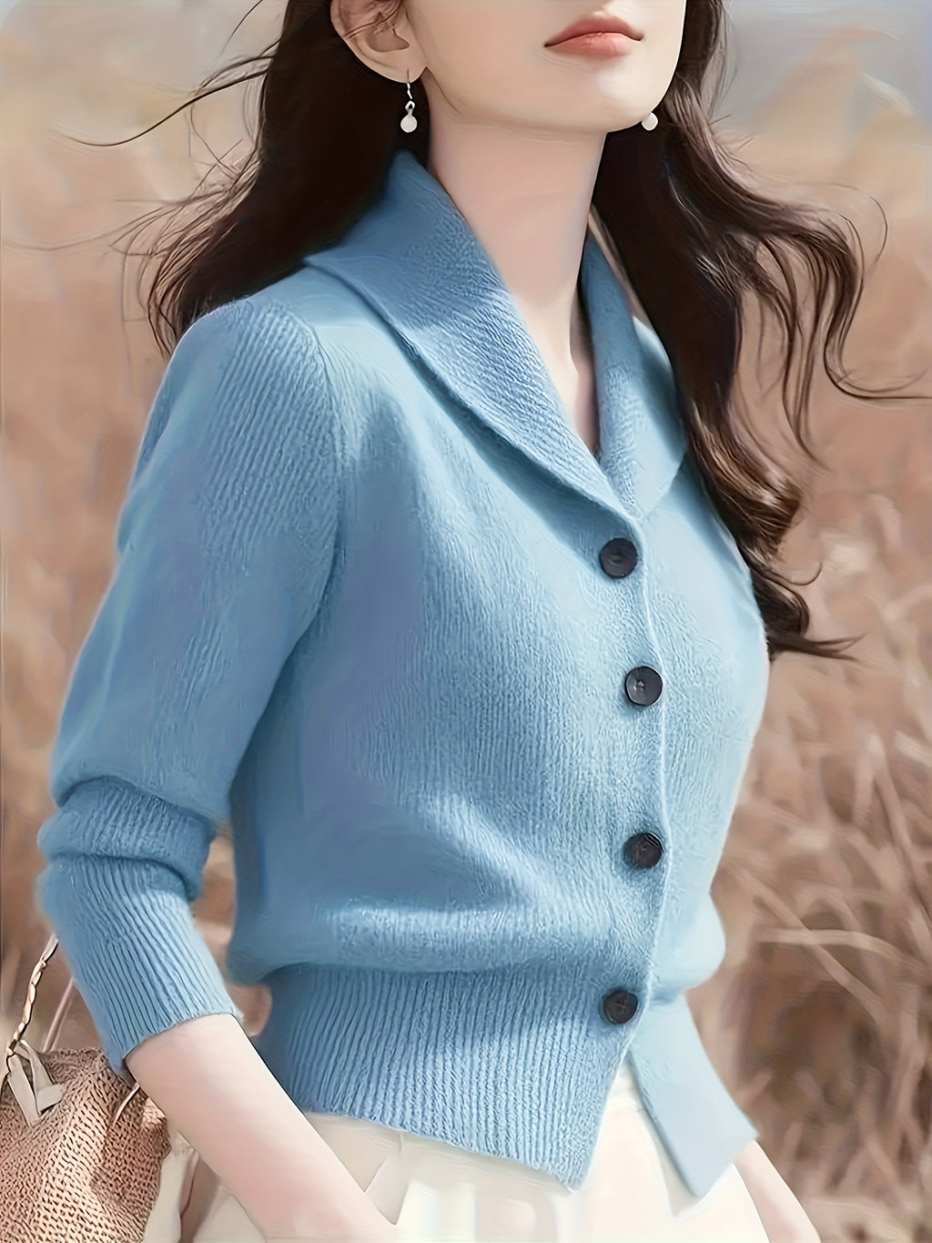 Turn-Collar Cardigan Coat - gallery image 20