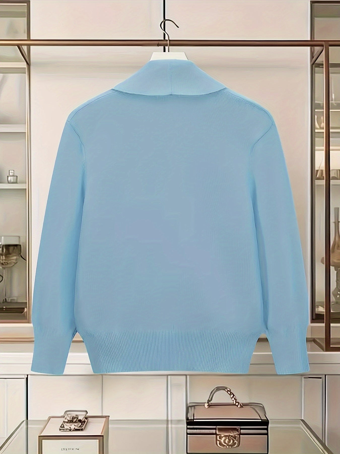 Turn-Collar Cardigan Coat - gallery image 21