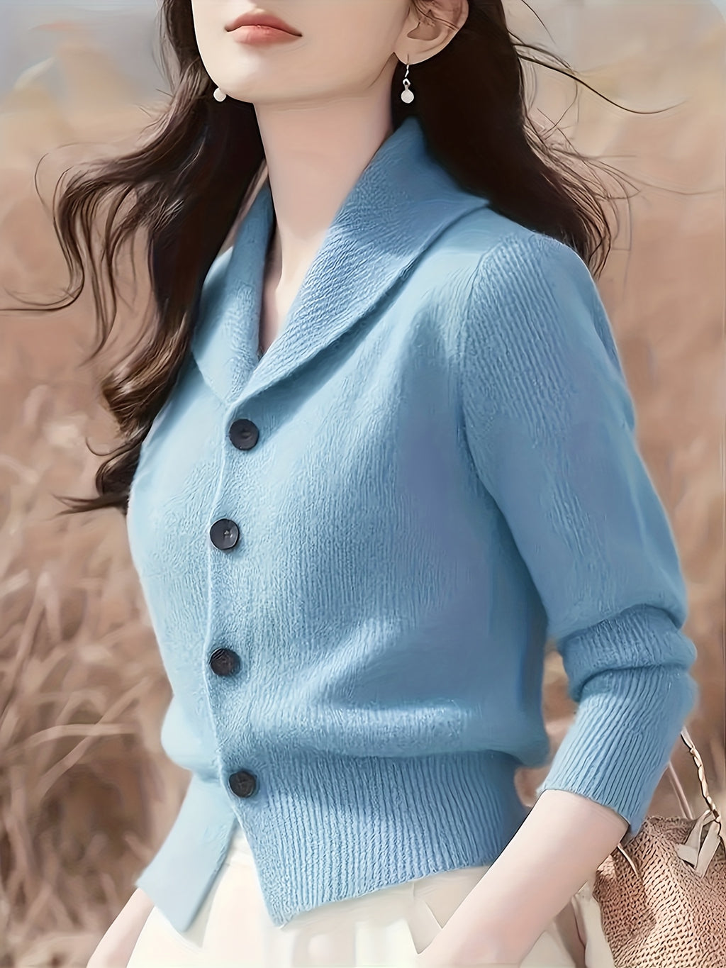 Turn-Collar Cardigan Coat - gallery image 22