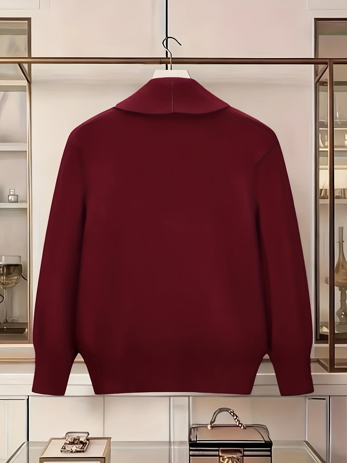 Turn-Collar Cardigan Coat - gallery image 25