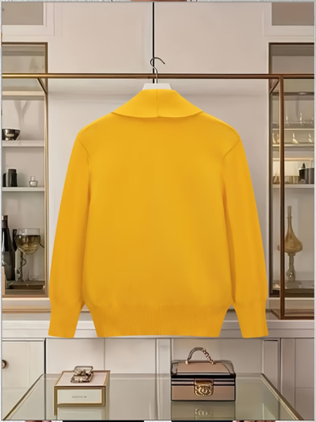 Turn-Collar Cardigan Coat - gallery image 28