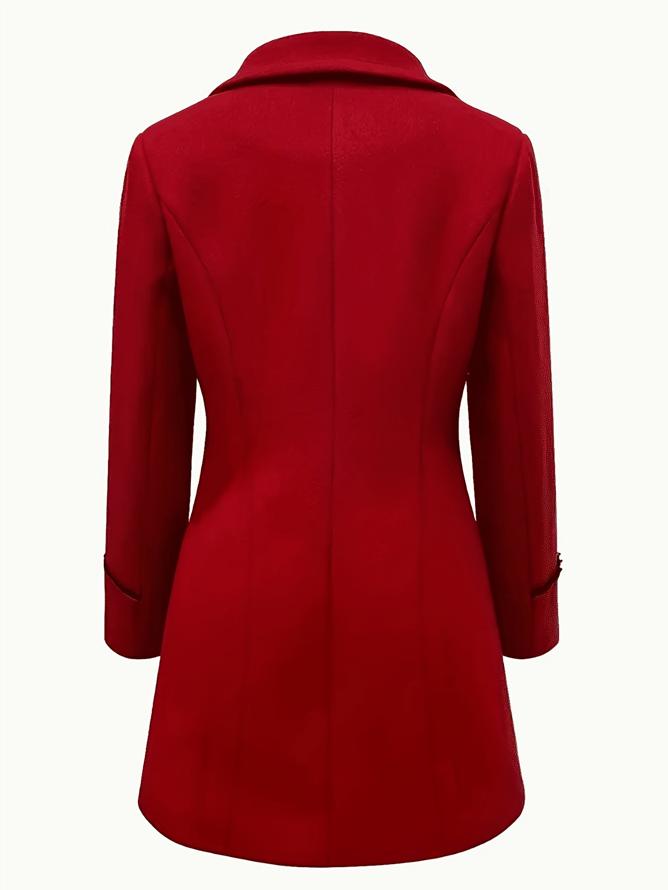 Lined Double-Breasted Lapel Coat - gallery image 2