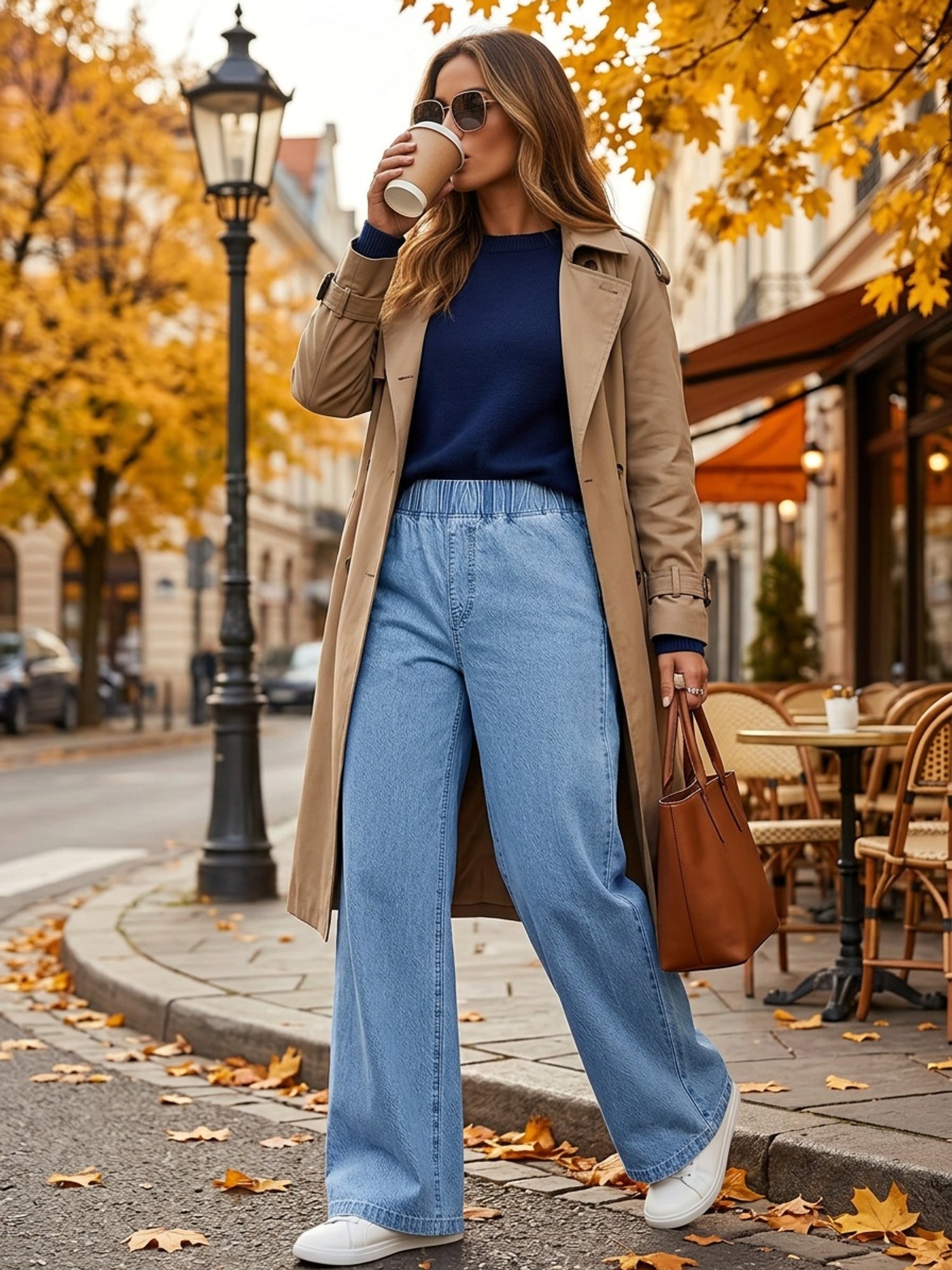 Soft-Waist Wide-Leg Denim Jeans – gallery image 3