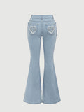 Belted Slim-Fit Denim Jeans - gallery image 1