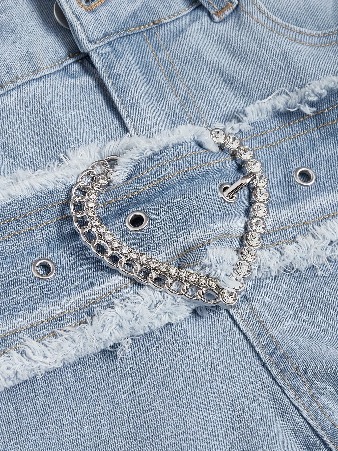 Belted Slim-Fit Denim Jeans - gallery image 3