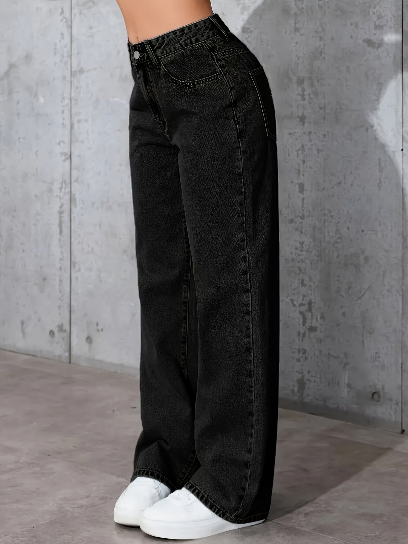 Vintage Straight-Leg Washed Jeans - gallery image 4