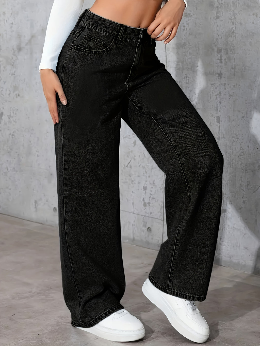 Vintage Straight-Leg Washed Jeans - gallery image 5