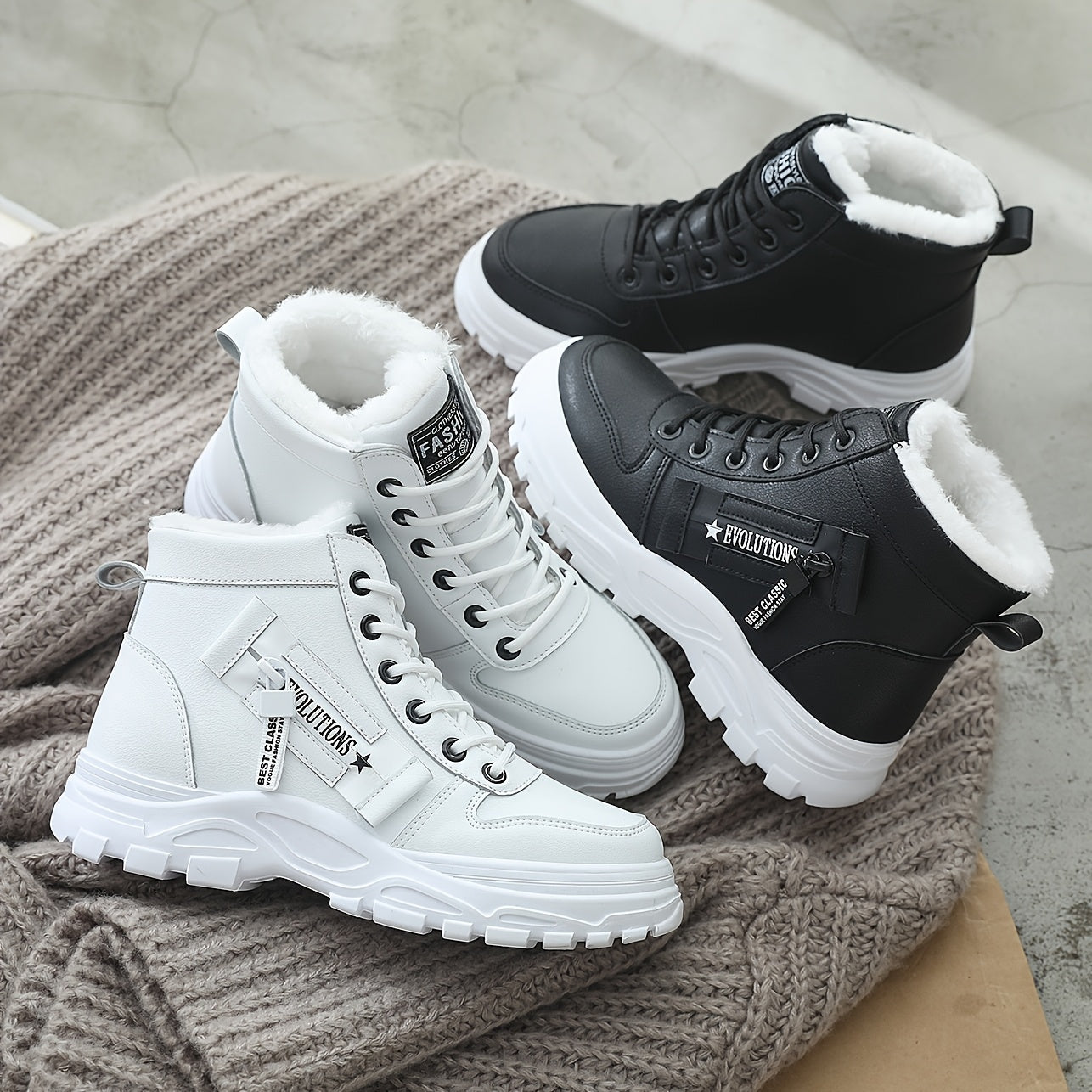 Plush-Lined Zip Ankle Boots – view 2
