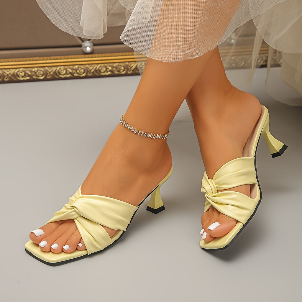 Square-Toe Stiletto Sandals – view 3