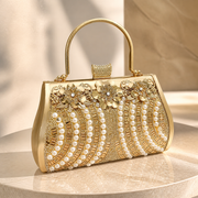 Golden Pearl Banquet Evening Bag studio view