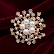 Pearl firework brooch in an elegant UAE-inspired studio setting